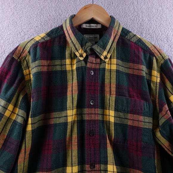 LLBean Other - LLBean Mens L Tall‎ Traditional Fit Flannel Shirt Plaid Button Down Outdoor